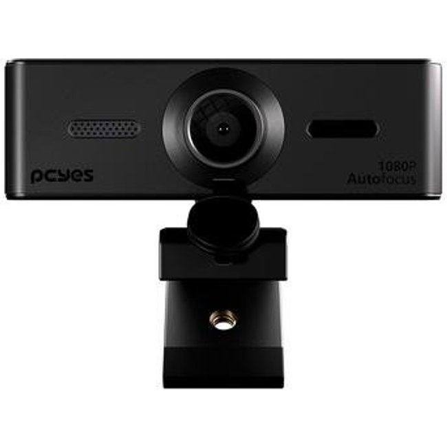 Webcam Pcyes Raza, 1080P, 60FPS, com Microfone Integrado, Foco Automático, Preto - FHD-03
