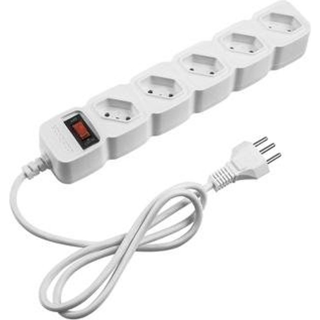 Filtro de Linha Intelbras 5 Tomadas, EPE 205+, Bivolt, Branco - 4824202