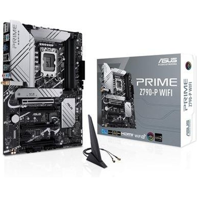 Placa-Mãe ASUS Prime Z790-P Wi-Fi, Intel LGA1700 Z790, ATX, DDR5, Cinza - Prime Z790-P Wi-Fi