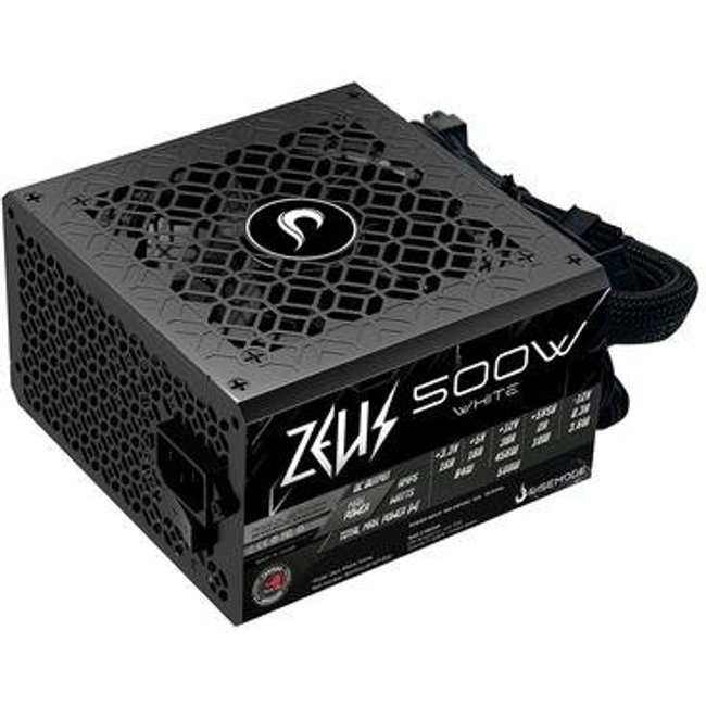 Fonte Gamer Rise Mode Zeus, 500W, PFC Ativo, Preto - RM-PSU-01-WT-500