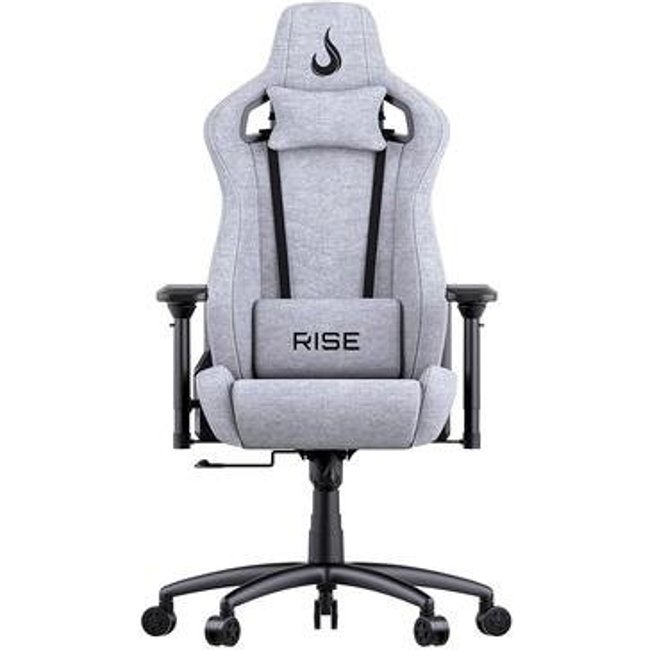 Cadeira Gamer Rise Mode Z5, Ângulo Ajustável, Braço 4D, Cinza Claro, Tecido - RM-CG-Z05-GR-FBC