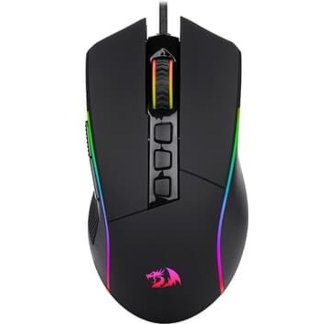 Mouse Gamer Redragon Plank, RGB, 16000 DPI, 9 Botões, Preto - M812-RGB