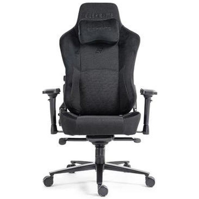Cadeira Gamer Elements Lunari Fearless, Até 140kg, Reclinável, Com Almofada, Cilindro de Gás, Classe 4, Preto