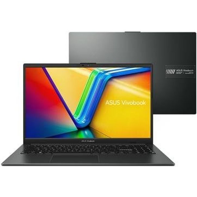 Notebook ASUS VivoBook Go 15 E1504FA, AMD Ryzen 5 7520U, 8GB RAM, 512GB SSD, Tela 15.6" FHD, KeepOS, Preto - E1504FA-NJ732