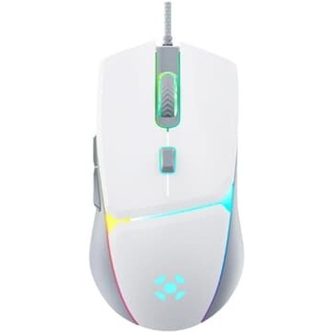 Mouse Gamer Fortrek 83910 Crusader 12800DPI, USB, Branco - 83910