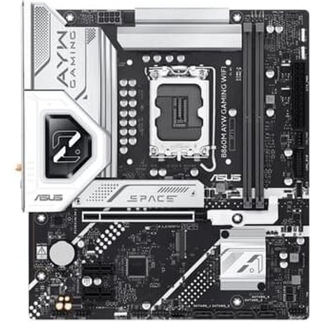 Placa Mãe ASUS B860M AYW GAMING WIFI, Intel LGA 1851, mATX, DDR5, Wi-fi, Bluetooth - B860M AYW GAMING WIFI