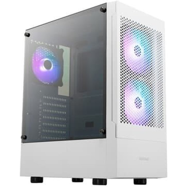 Gabinete Gamer Gamdias Talos E3 Mesh, Mid Tower, ARGB, ATX, Lateral em Vidro Temperado, Branco - TALOS E3 MESH WH