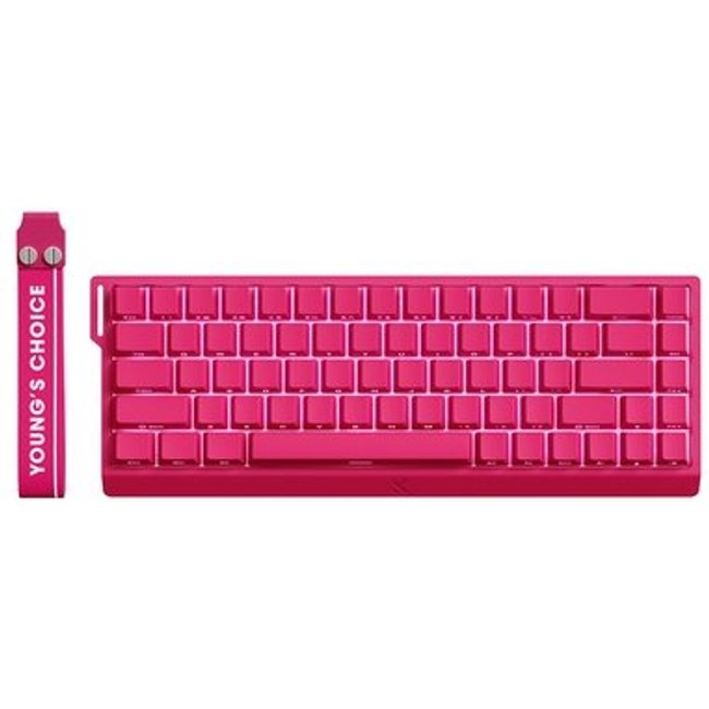 Teclado Magnético Gamer Mchose Ace 68, RGB, Hall Effect, USB-C, Rosa - MC-Ace68-24