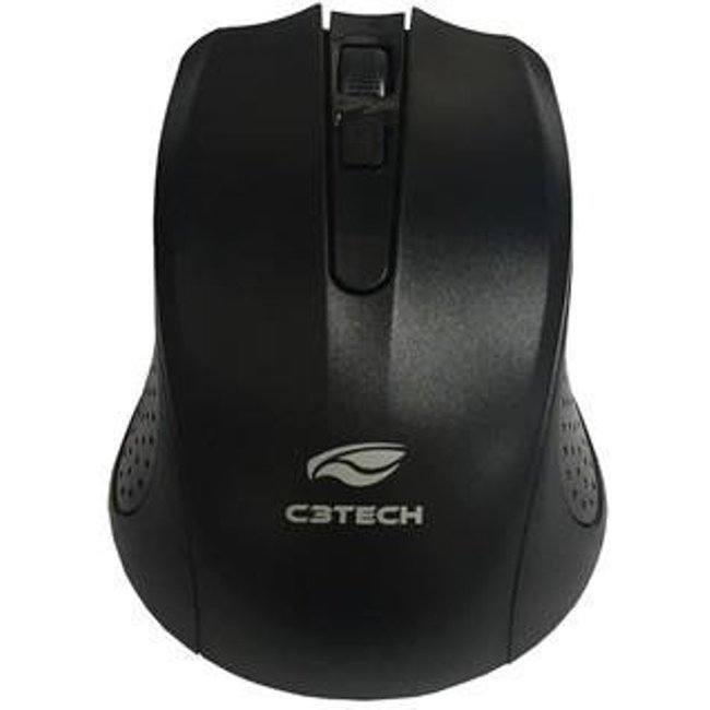 Mouse C3Tech Sem Fio USB Preto - M-W20BK