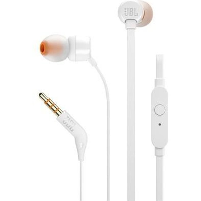 Fone de Ouvido Intra Auricular JBL T110, Branco - JBLT110WHT