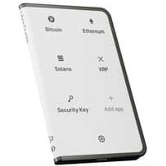 Carteira para Criptomoedas Ledger Stax, Preta - STAX-ENDEPT