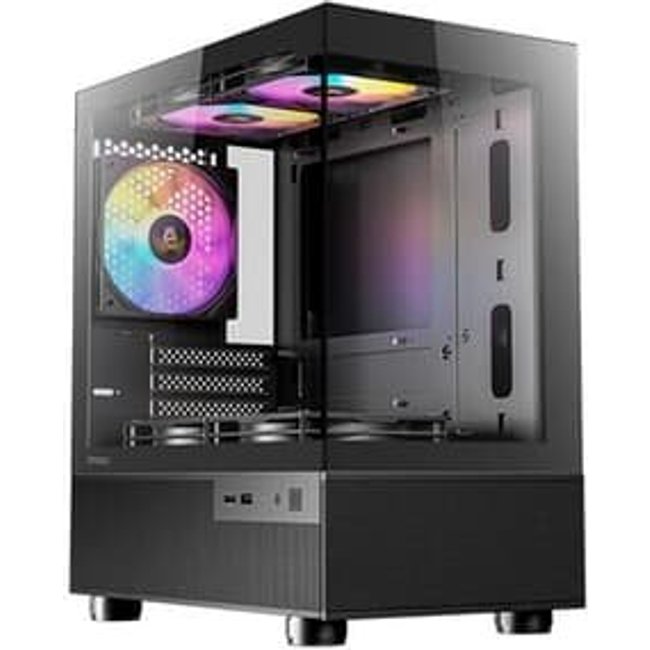Gabinete Gamer Antec Cx200m Elite, RGB, Mid Tower, Lateral De Vidro, Preto - 0-761345-10024-3