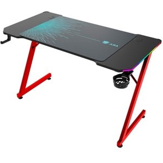 Mesa Gamer RGB Marvo DE-11, Preto, RGB, Suporte para Headset e Porta Copos - DE-11
