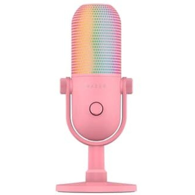 Microfone Razer Seiren V3, Chroma RGB, USB, Quartz - RZ1905060300