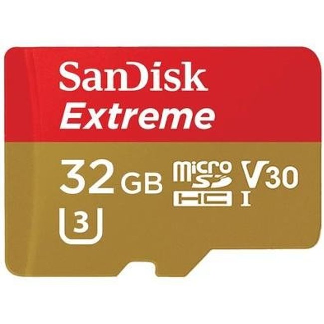 Cartão SanDisk Micro SD 32GB Extreme Classe 10, 100MB/s - SDSQXAF-032G-GN6AA