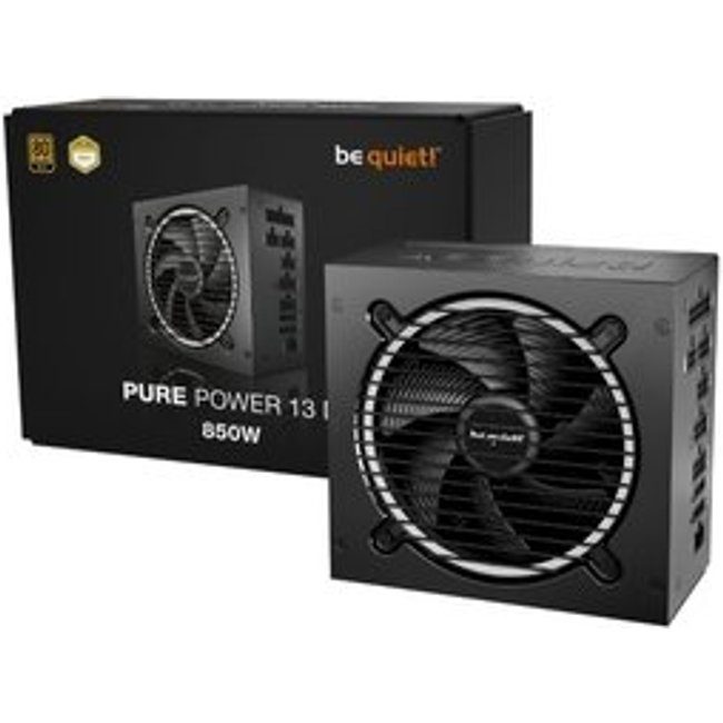 Fonte Be Quiet! PURE POWER 13M 850W, 80 Plus GOLD, ATX 3.1, PCIe 5.1, Full Modular, Preto - BP027U2