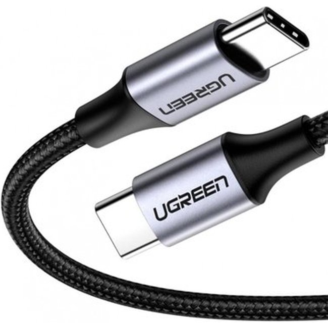 Cabo Turbo PD Ugreen, Duplo Tipo C, 100W, Fast Charge, 2m - UG-70429