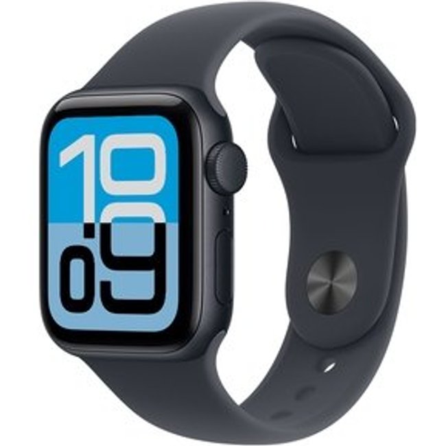 Apple Watch SE 3 GPS, Caixa Meia-noite de Alumínio de 40 mm, Pulseira Esportiva Meia-noite, Tamanho M/G - MEHC4AM/A