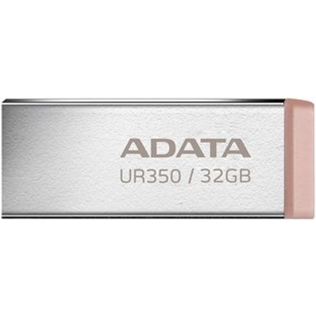 Pen Drive 32GB ADATA UR350, USB 3.2, Metálico, Dourado - UR350-32G-RSR/BG