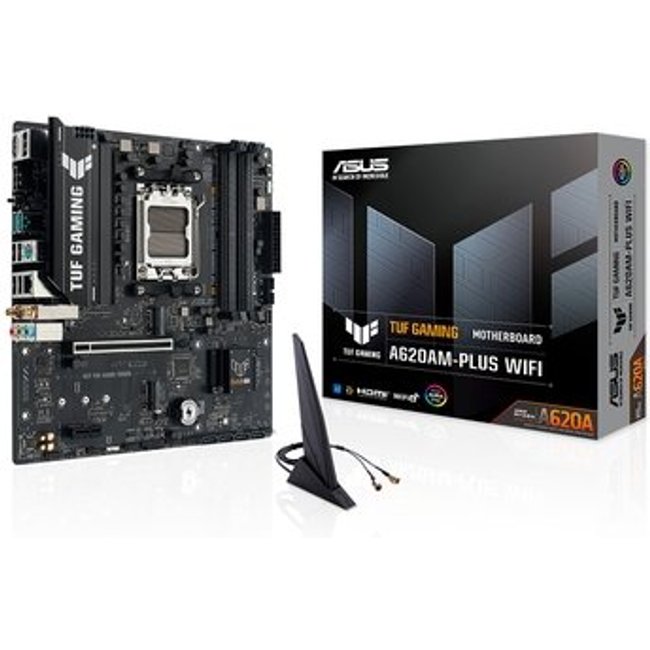 Placa Mãe ASUS TUF GAMING A620AM-PLUS WIFI, AMD AM5 , m-ATX, DDR5, Wi-fi6 - 90MB1MZ0-M0EAY0