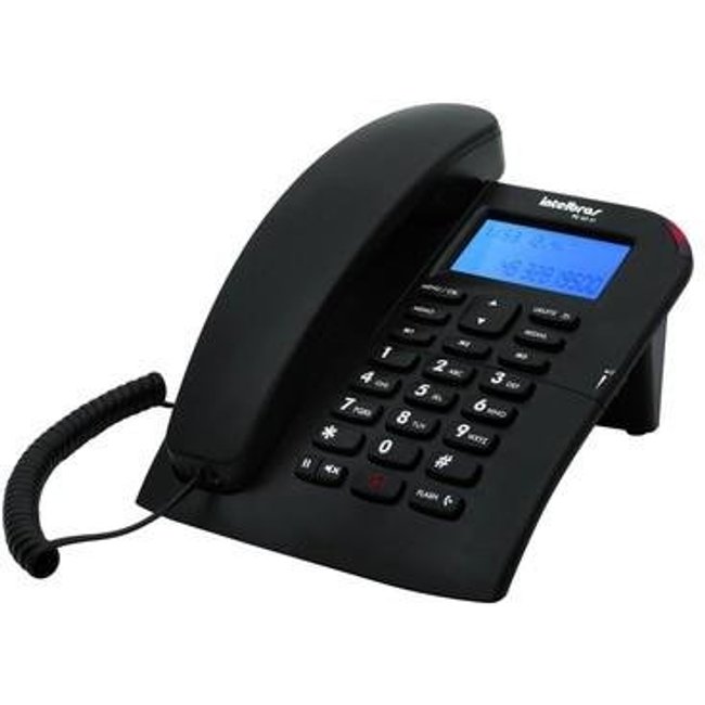 Telefone Intelbras com Fio TC60ID Preto