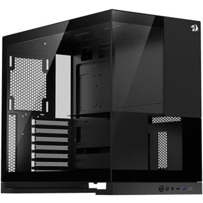 Gabinete Gamer Redragon Eternal, Mid Tower, ARGB, ATX, Lateral em Vidro, Preto - CA-612B