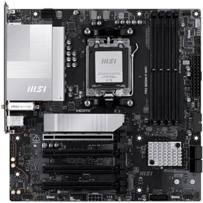 Placa-Mãe MSI PRO B850M-P WIFI, AMD, AM5, Micro-ATX, DDR5, Wi-Fi - PROB850MPWIFI