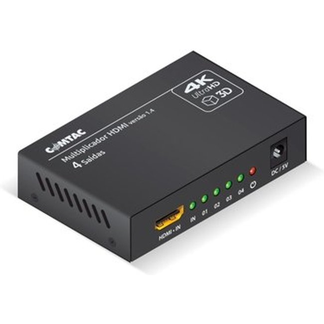 Multiplicador de Vídeo Comtac, com 4 Saídas HDMI 1.4b - 22129378