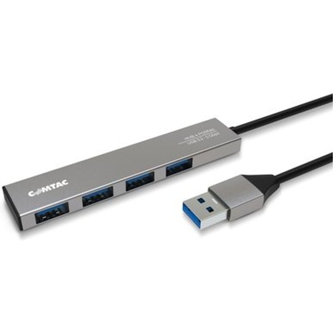 HUB Comtac USB-A 3.2 Gen 1, para 4x USB-A 3.2 Gen 1, Alumínio - 24129457
