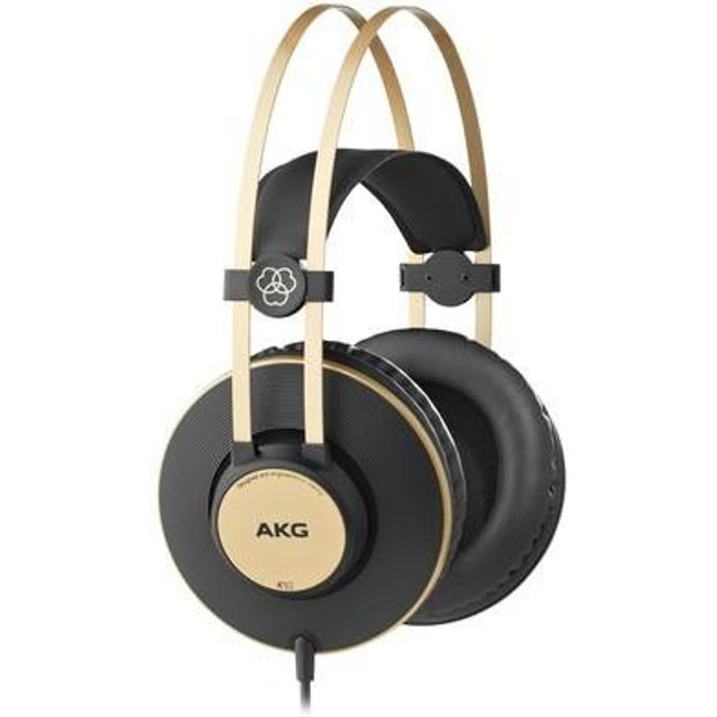 Fone de Ouvido AKG K92, Profissional, Preto e Dourado - 64726