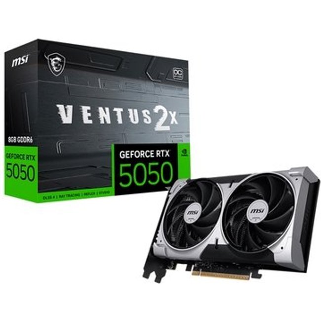 Placa de Vídeo MSI GeForce RTX5050 8GB GDDR6 128BITS VENTUS 2X OC 912-V538-010