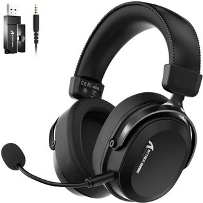 Headset Gamer Sem Fio Attack Shark L30 Pro, Bluetooth, Som Surround, Preto - L30PRO