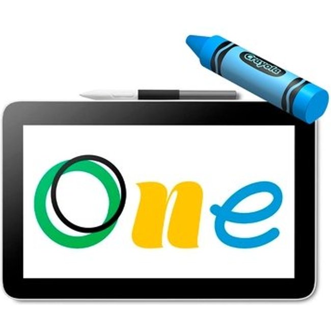 KIT CREATIVE - Mesa Digitalizadora Wacom One, 12 + Pen Drive 64GB SanDisk Crayola USB-C, Cerulean Blue