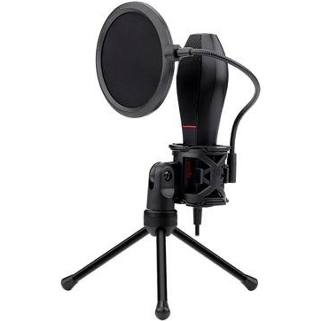 Microfone Condensador Redragon Quasar Podcast, USB, Omnidirecional - GM200-1
