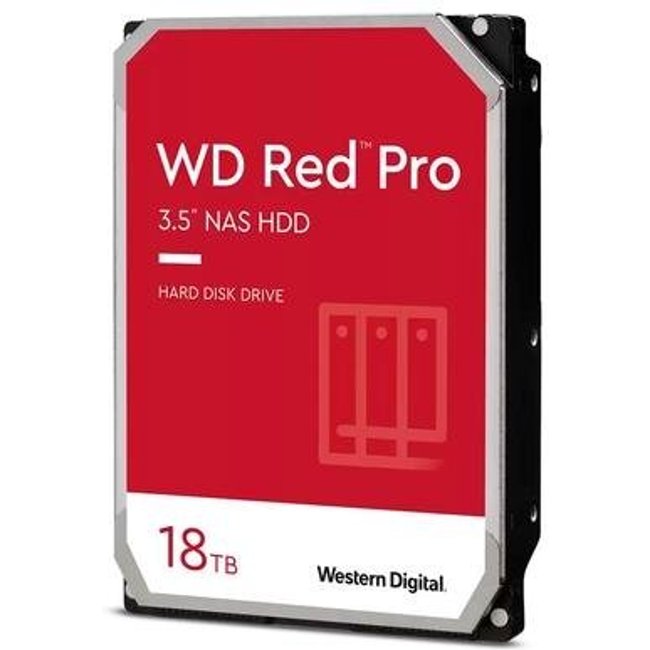 HD WD Red Pro NAS, 18TB, 7200 RPM 272MB/s, 3.5, SATA - WD181KFGX