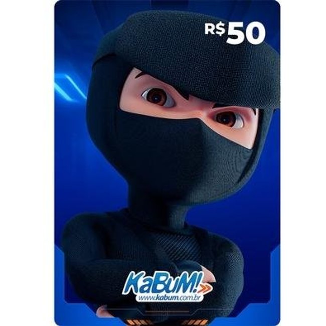 Gift Card KaBuM: 50 Reais - Código Digital