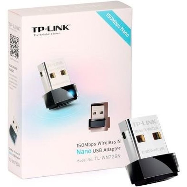 Mini Adaptador TP-Link Nano Wireless N USB 150 Mbps - TL-WN725N