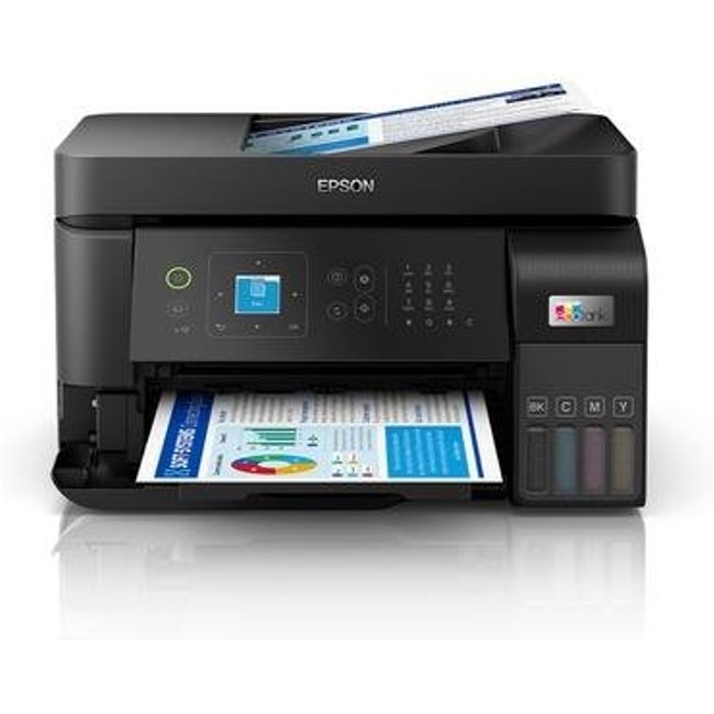 Multifuncional Epson, Jato de Tinta, EcoTank L5590, Colorido, USB, Wireless, Bivolt, Preto - L5590