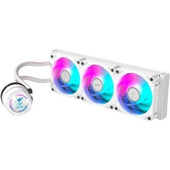 Water Cooler Gigabyte Aorus 360 ICE, RGB, 360mm, AMD/Intel, Branco - GP-AORUS WATERFORCE II 360 ICE