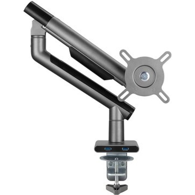 Suporte para Monitor Premium Octoo com Pistão a Gás e Ajuste de Altura, até 32", Grafite - 9841