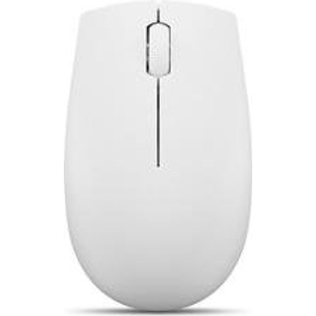 Mouse Sem fio Lenovo 300, Wireless, Ambidestro, Branco - GY51L15677