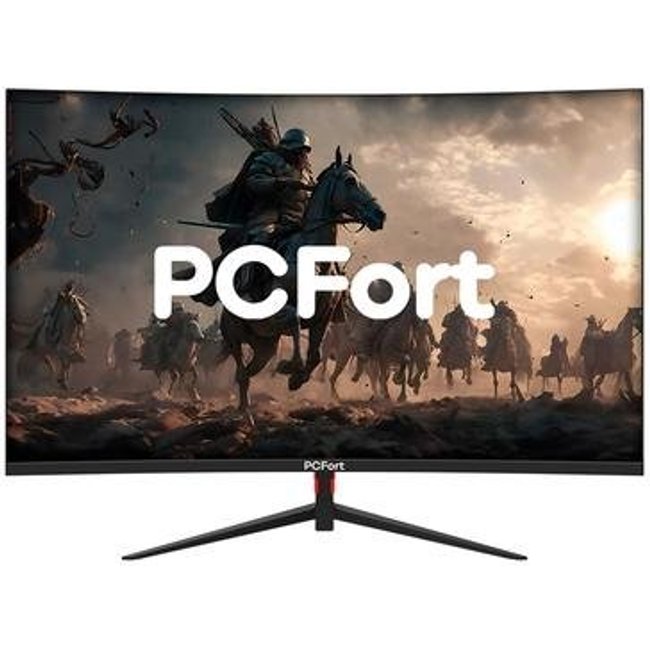 Monitor Gamer Curvo PCFort 27", Full HD, 240Hz, 1ms, FreeSync, Som Integrado, Preto - U27F240
