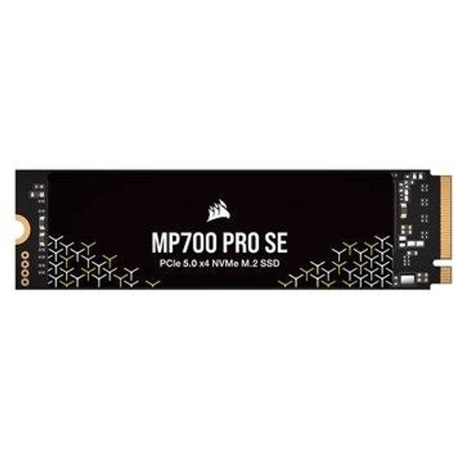 SSD PCIe Corsair MP700 PRO SE, 4TB, M.2 NVMe, Leitura 14000MB/s e Gravação: 12000MB/s, Preto - CSSD-F4000GBMP700PNHS