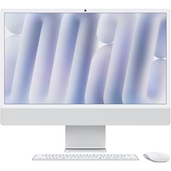 iMac Apple Tela Retina 24" 4.5K, Chip M4, CPU 10 Núcleos, GPU 10 Núcleos, Neural Engine de 16 Núcleos, 16GB RAM, 512GB SSD, Prata - MWUV3BZ/A
