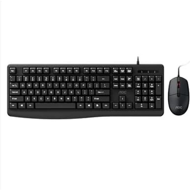 Kit Teclado e Mouse AOC KM170, USB, ABNT2, Preto, W2CH7TSNH