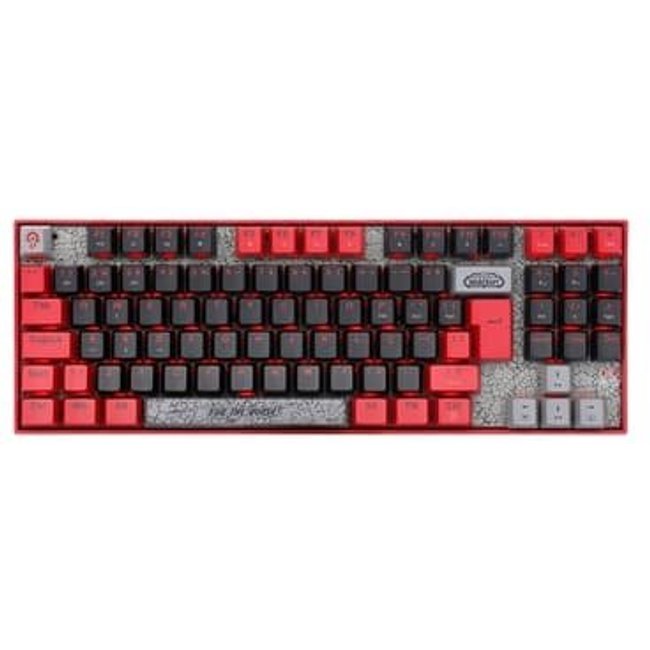 Teclado Mecânico Redragon Horda Do World Of Warcraft, LED Vermelho, Switch Blizzard, USB, ABNT2, Preto - 6975763141694