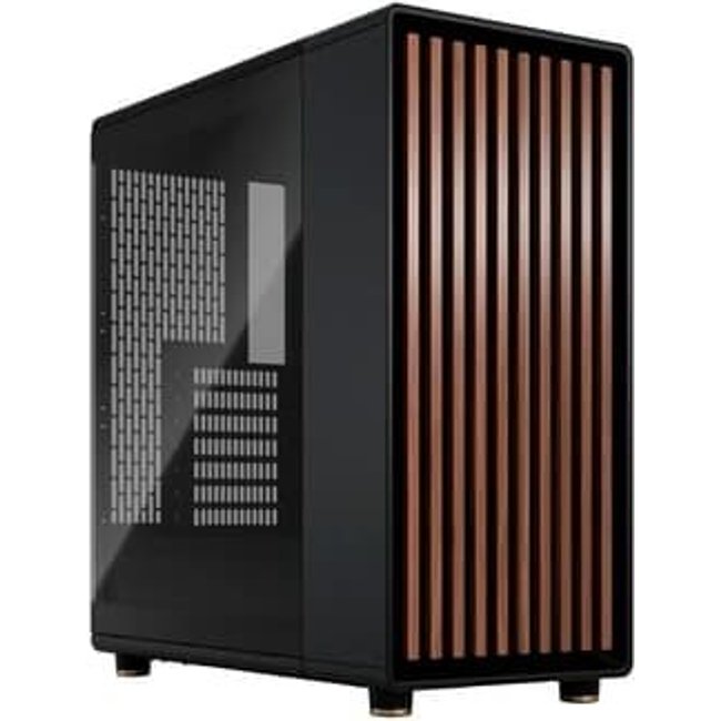 Gabinete Gamer Fractal Design North Charcoal Black, Mid Tower, ATX, Lateral em Vidro, Tinted Glass, Preto - FD-C-NOR1C-02