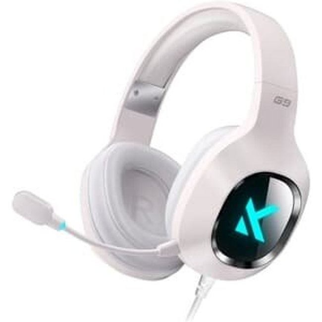 Headset Gamer MCHOSE G9 Series, Surround 7.1, Multiplataforma, Branco - MC-G9-5
