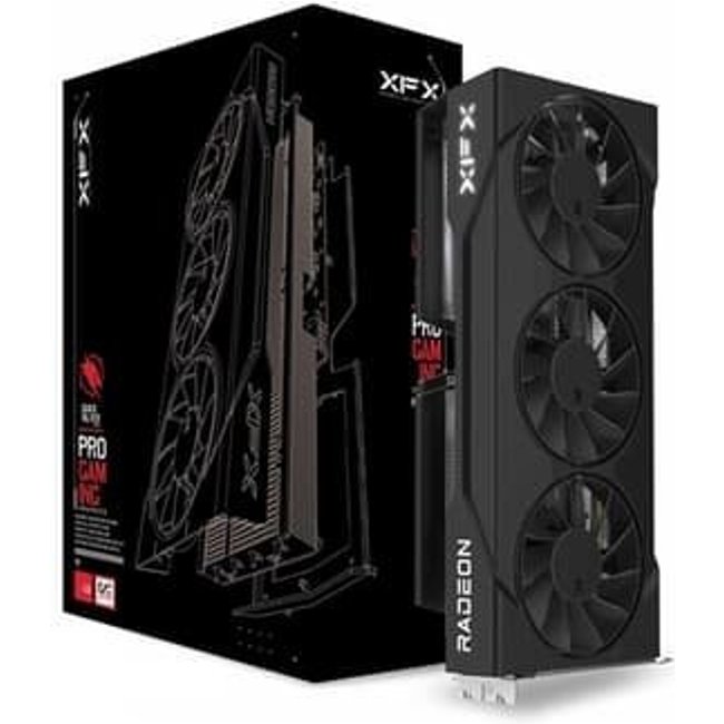 Placa de Vídeo XFX RX 9060 XT OC AMD Radeon, 16GB, GDDR6, 128bits, 20 Gbps, Triple Fan, RDNA 4 - RX-96TS316B7