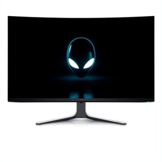 Monitor Gamer Curvo Dell Alienware 32", 4K, 240Hz, 0.03ms, QD-OLED, DisplayPort e HDMI, Ajuste de Altura, Preto e Branco - AW3225QF